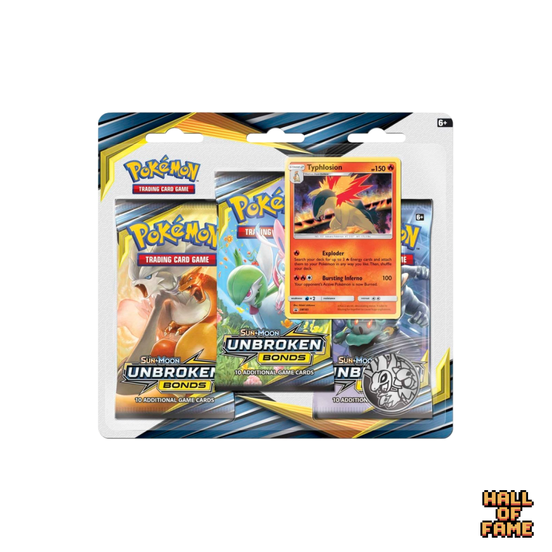 Pokémon TCG: Sun & Moon Unbroken Bonds (SM10) Checklane Blister Pack - Thyplosion