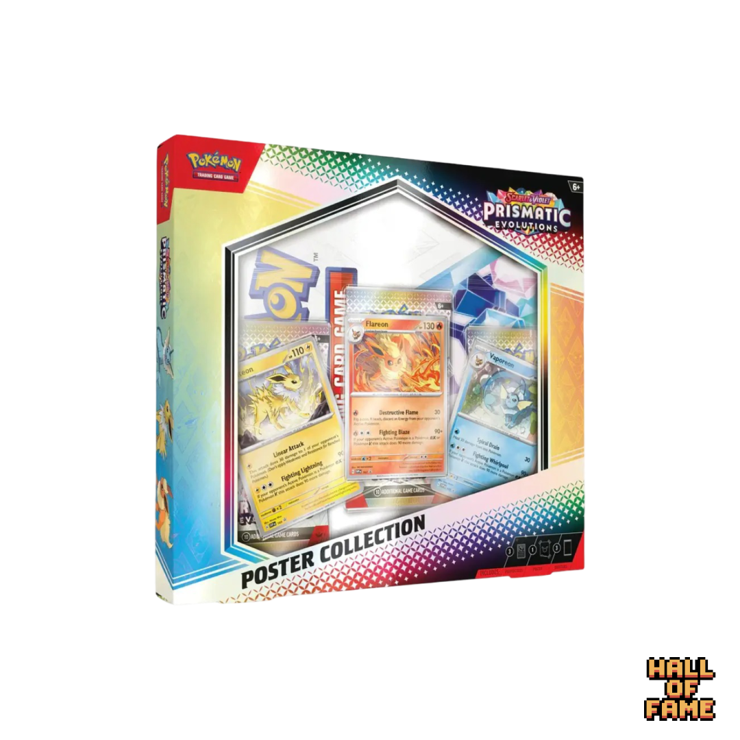 Pokémon TCG: Scarlet & Violet Prismatic Evolutions (SV8.5) Poster Collection Box