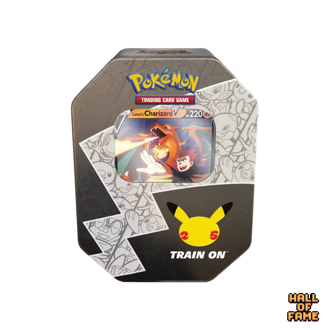 Pokémon TCG: 25th Anniversary Celebrations Lance's Charizard V Tin
