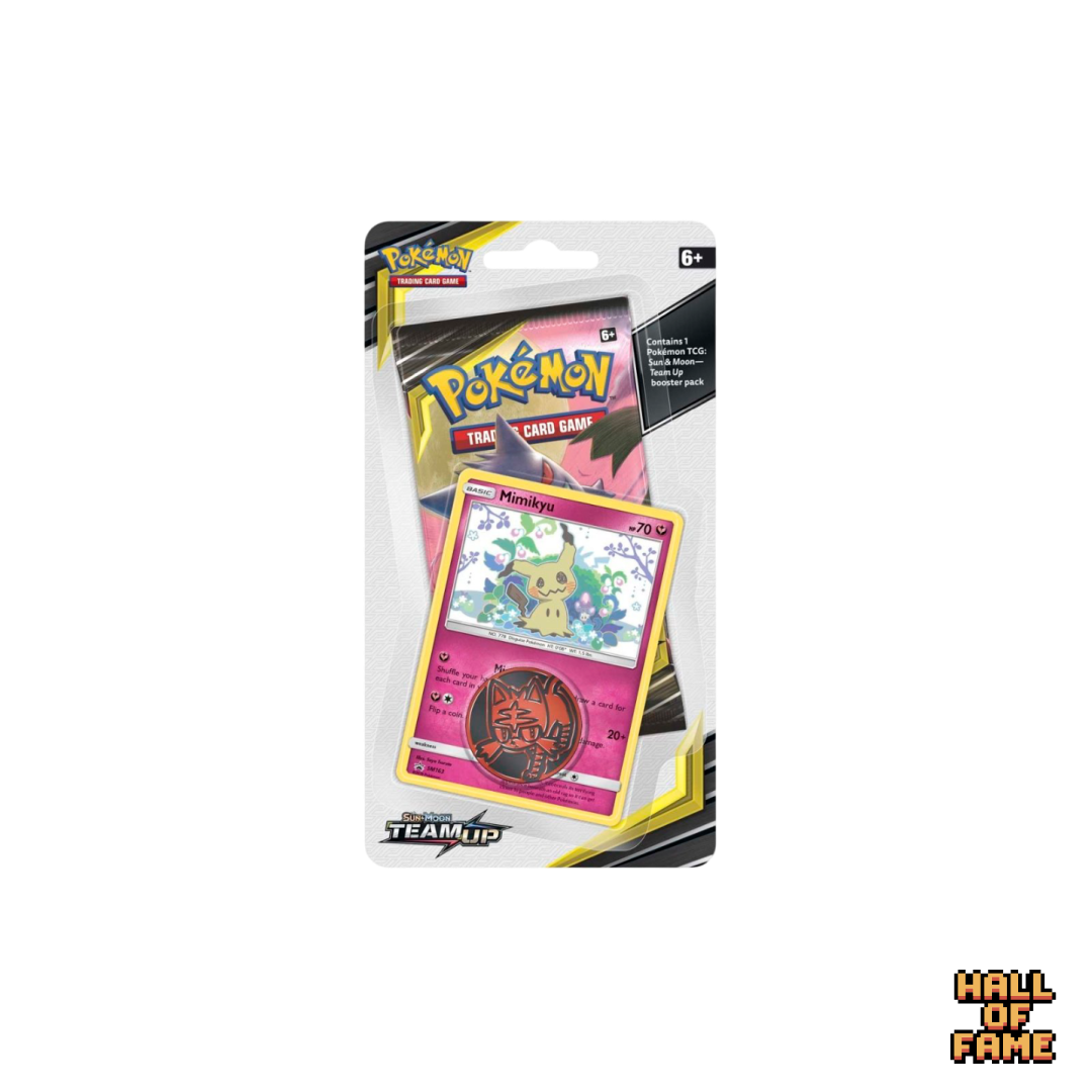 Pokémon TCG: Sun & Moon Team Up (SM09) Checklane Blister 1 Booster Pack - Mimikyu