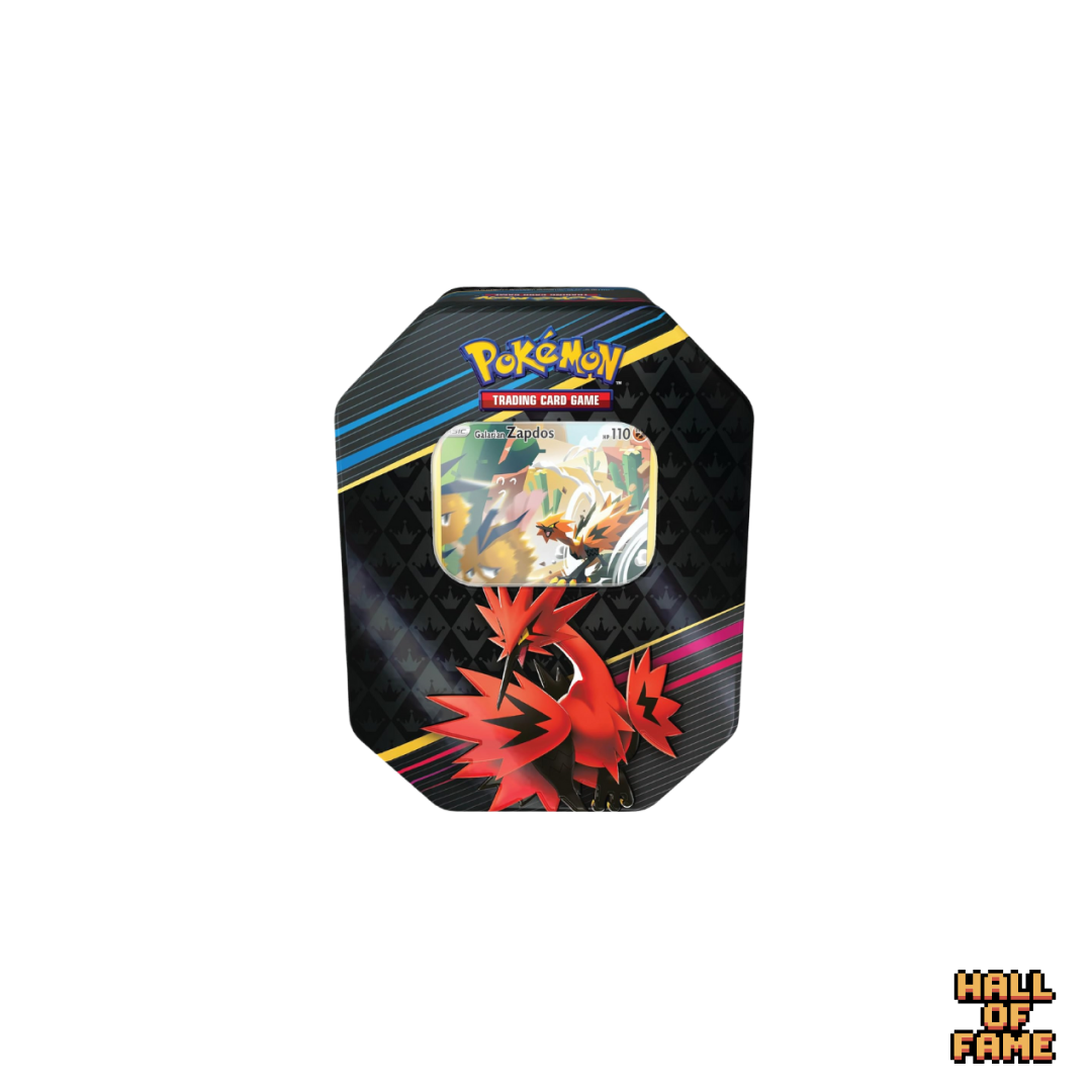 Pokémon TCG: Sword & Shield Crown Zenith (SS12.5) Art Tin (4 packs) - Zapdos