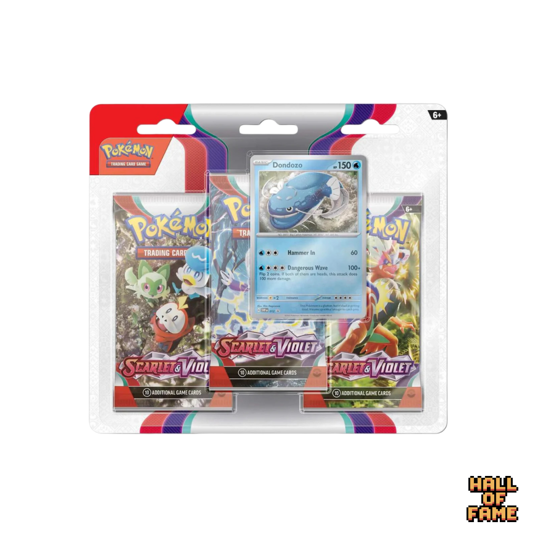 Pokémon TCG: Scarlet & Violet (SV01) Checklane Blister 3 Booster Pack - Dondozo