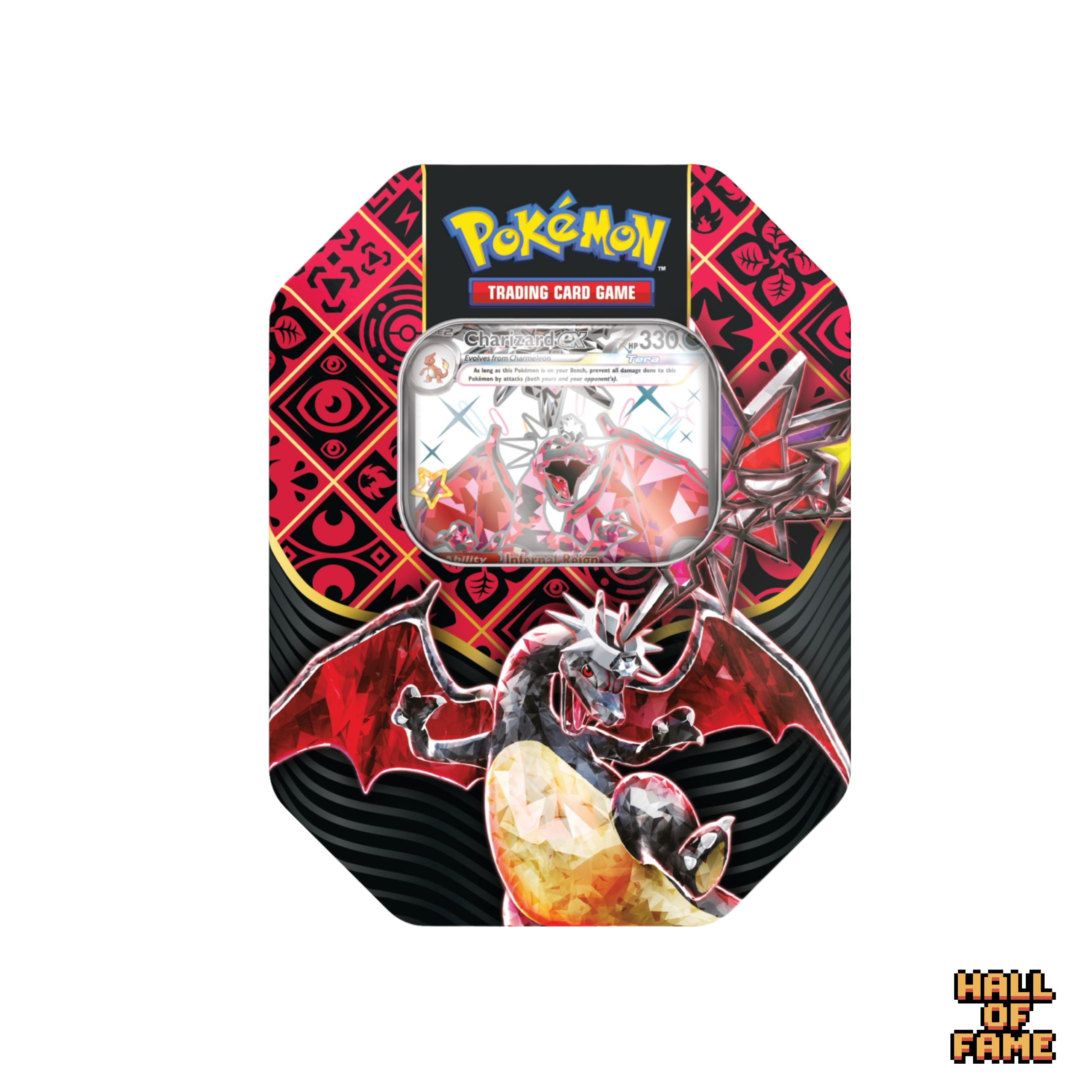 Pokémon TCG: Scarlet & Violet Paldean Fates (SV4.5) Collector Tin Set 4 Booster - Charizard