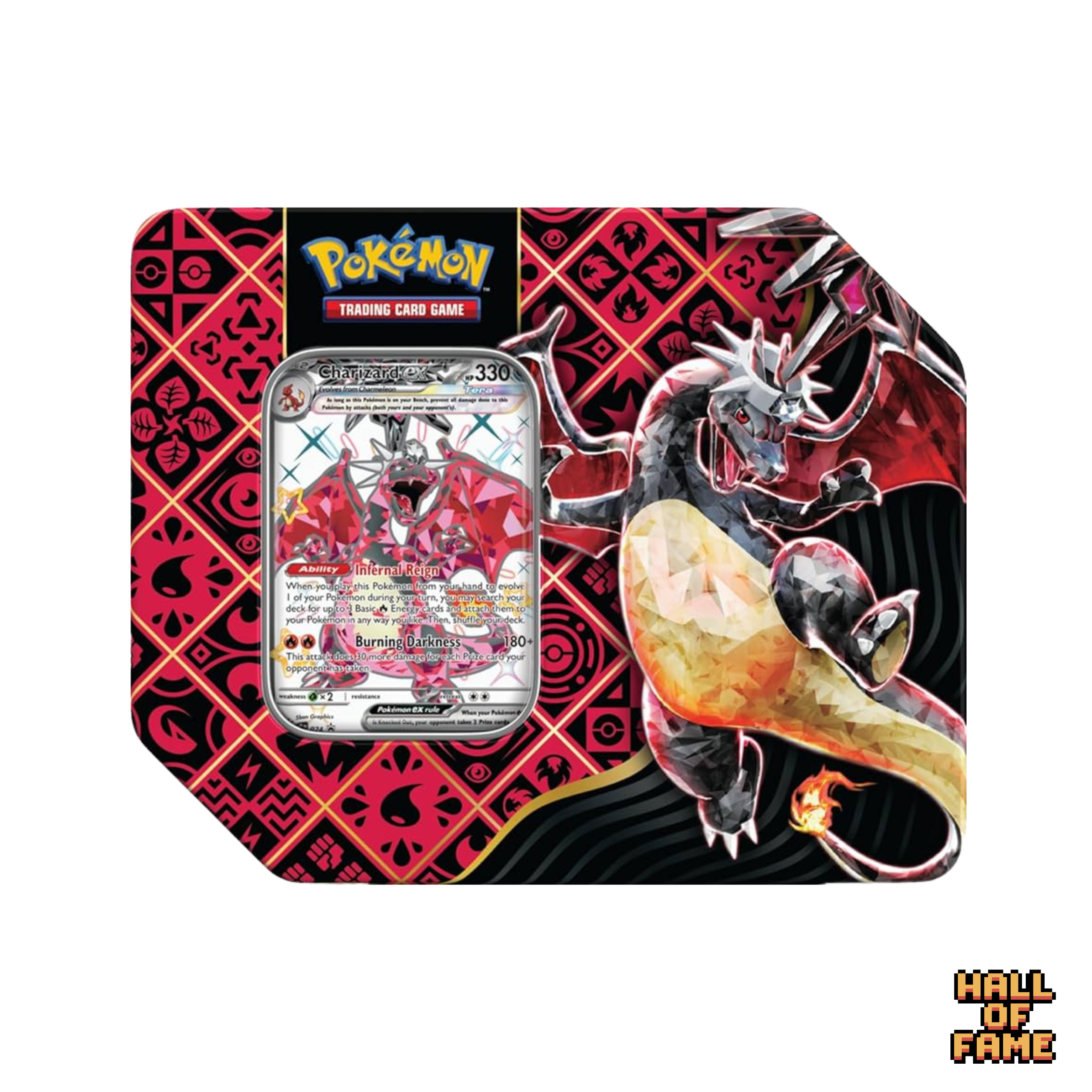 Pokémon TCG: Scarlet & Violet Paldean Fates (SV4.5) Collector Tin Set 5 Booster - Charizard