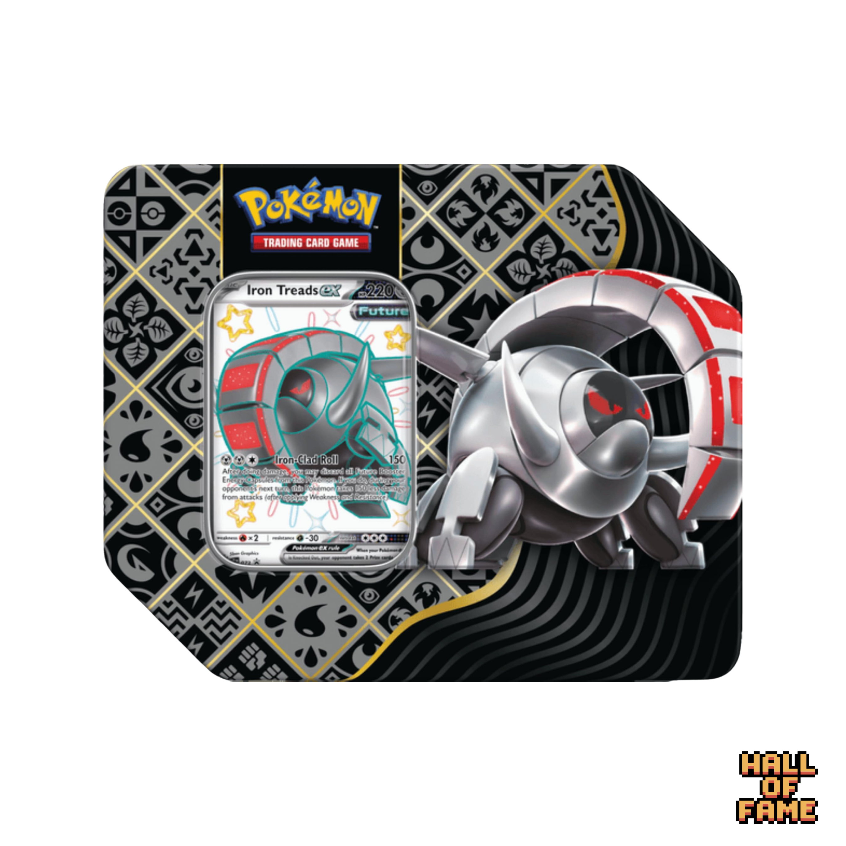 Pokémon TCG: Scarlet & Violet Paldean Fates (SV4.5) Collector Tin Set 5 Booster - Iron Thread
