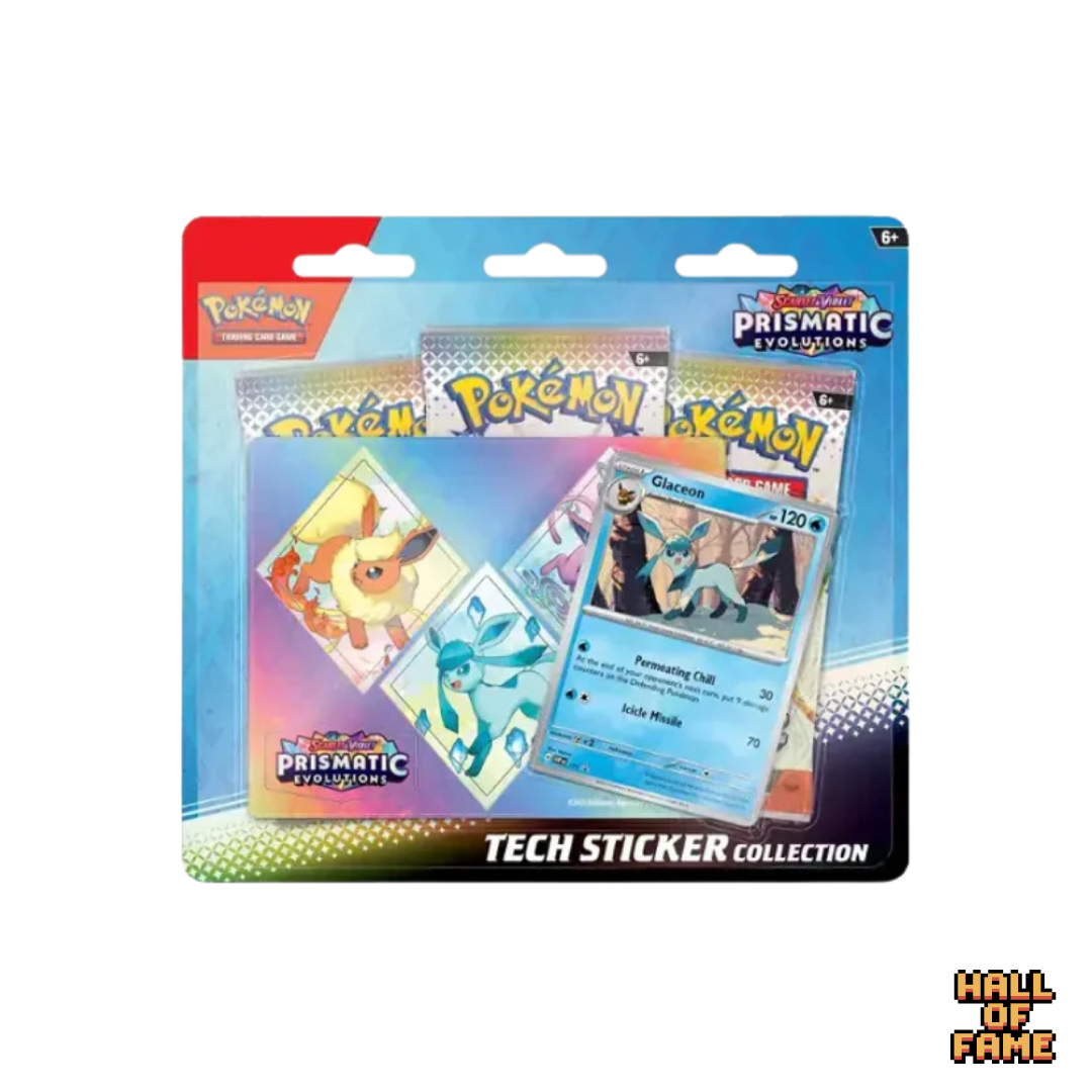 Pokémon TCG: Scarlet & Violet Prismatic Evolutions (SV8.5) Tech Sticker Collection - Glaceon