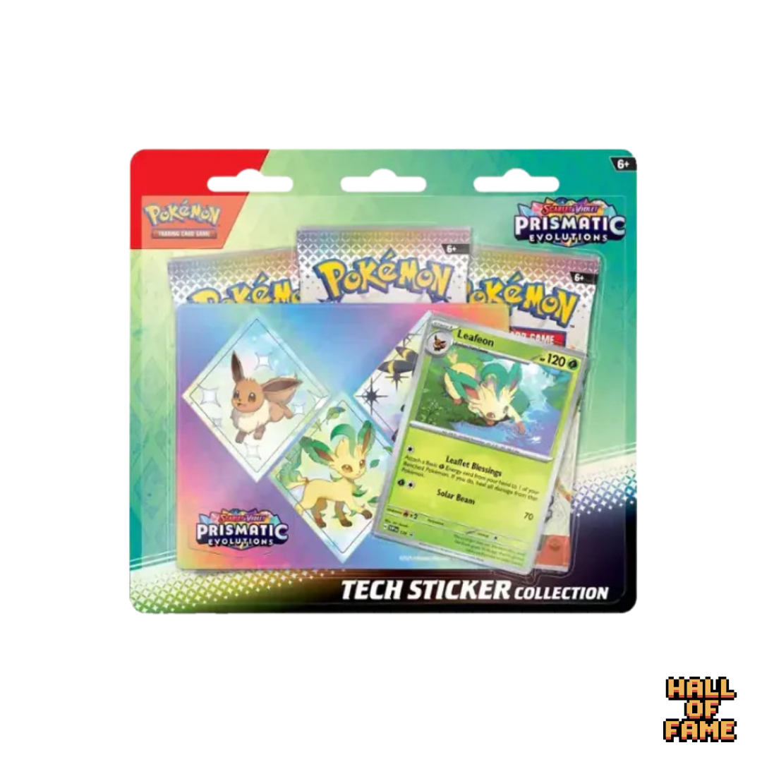 Pokémon TCG: Scarlet & Violet Prismatic Evolutions (SV8.5) Tech Sticker Collection - Leafeon